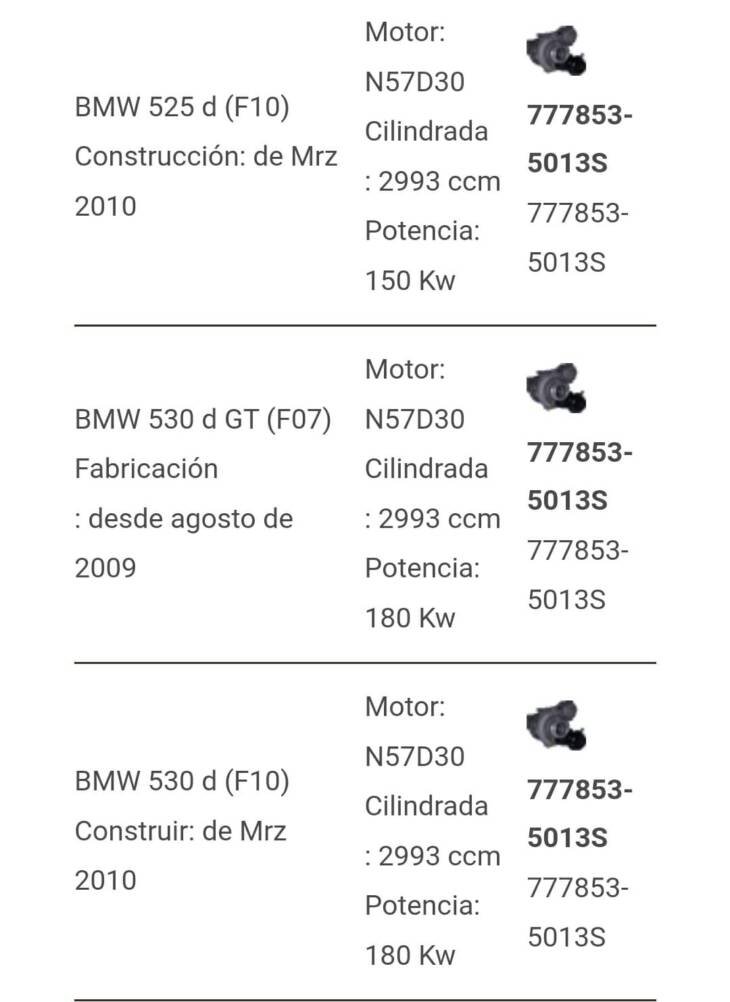 GTB2265VK BMW 525d 530d 730d  370cv - Imagen 3
